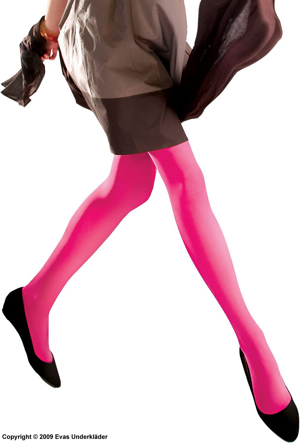 Tights in pink microfiber